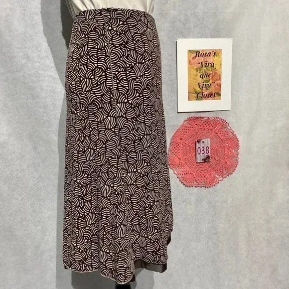 Max Studio Brown/Beige Skirt - Picture 2 of 8
